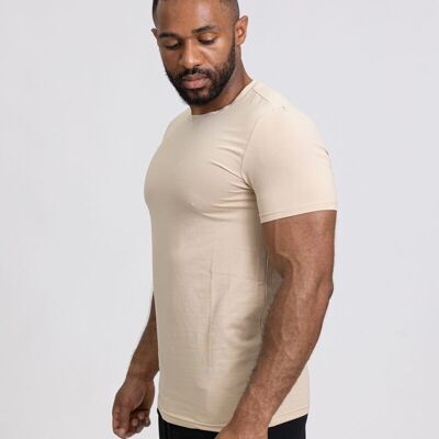 Einfarbiges Herren-T-Shirt mit Rundhalsausschnitt tx816-7