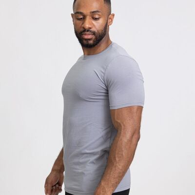 Einfarbiges Herren-T-Shirt mit Rundhalsausschnitt tx816-9