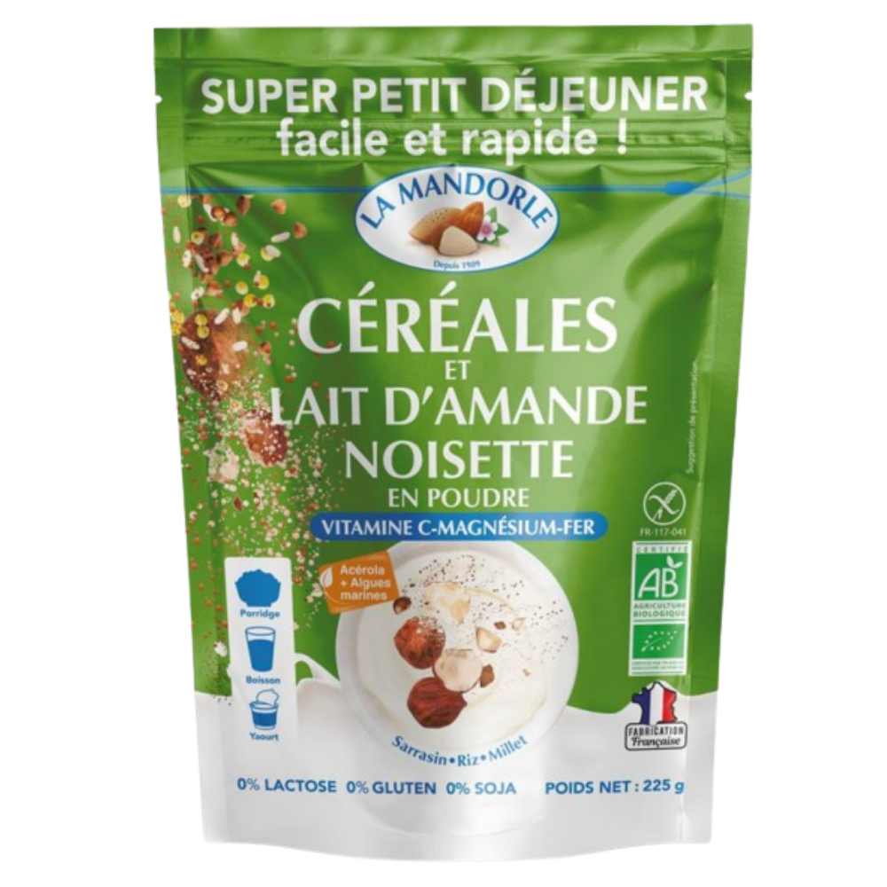 Desayuno Súper Completo: Cereales Y Leche De Almendras Y Avellanas - 225g