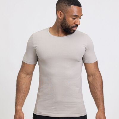 Einfarbiges Herren-T-Shirt mit Rundhalsausschnitt TX816-12