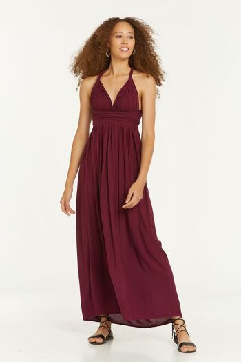 Robe d'Été Maxi Violet 1