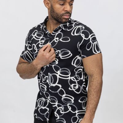 Men's printed shirt kd1004-1