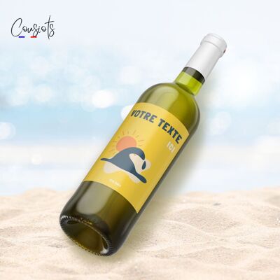 Bottiglia personalizzabile estate 2024 - Vino bianco – IGP Côtes de Thau 2023