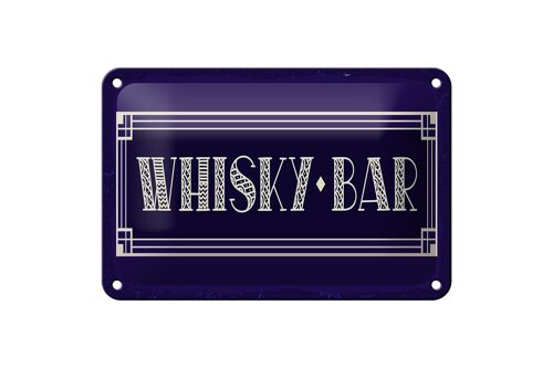 Blechschild Alkohol 18x12cm Whisky Bar Dekoration