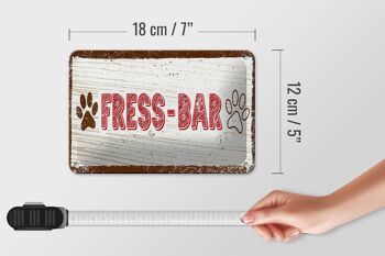 Panneau en étain 18x12cm, décoration pour chien, bar alimentaire 5