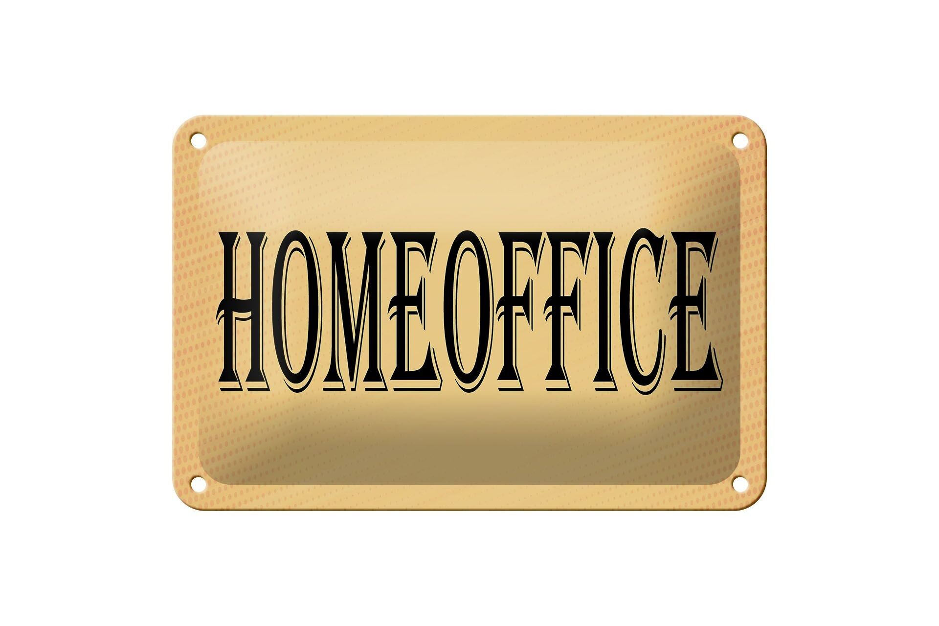 Targa in metallo nota 18x12 cm decorazione home office