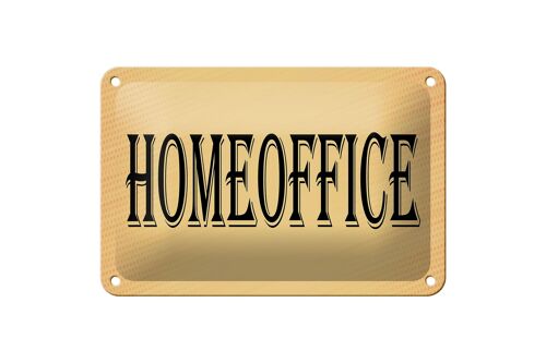 Blechschild Hinweis 18x12cm Homeoffice Dekoration