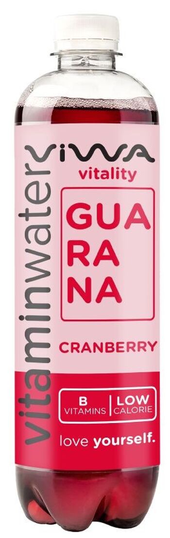 Vitaminwater Vitality Guarana Cranberry low cal 600ml 1