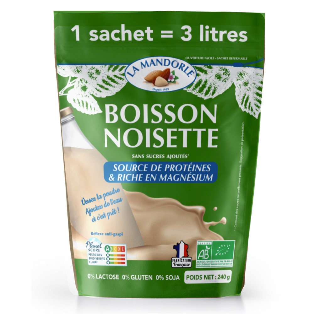 Hazelnut drink powder - 240g: 3L