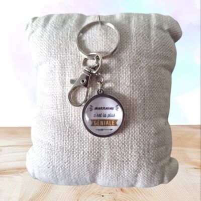 Llavero “Madrina, es la más genial” 💖 Regalo