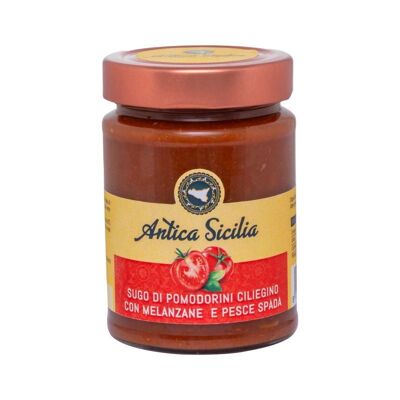 Cherry Tomato Sauce with Aubergines and Swordfish - Ancient Sicily