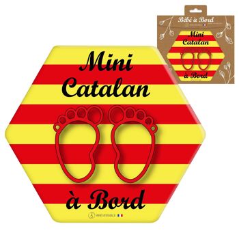 Adhésif Bébé à Bord ultra-résistant - Mini catalan(es) 12