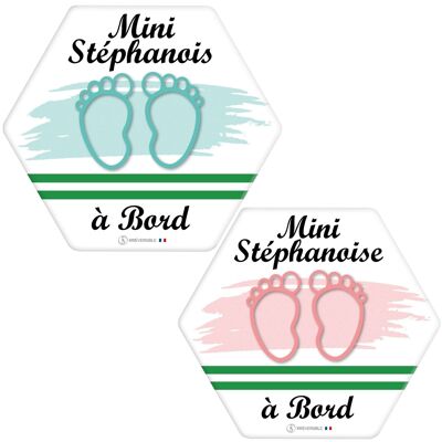 Adhesivo Bebé a Bordo Ultrarresistente - Mini-stephanois(e)