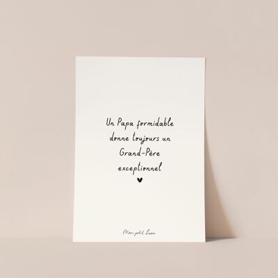 A6 card quote Exceptional Grandfather
