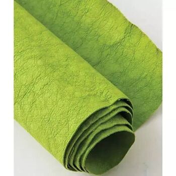 Boucles d'oreilles feuilles de papier plante verte 3