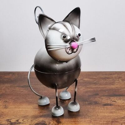 Large iron cat 22 cm 3 colors to choose from.