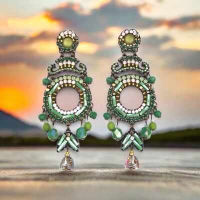 TREBOL crystal earrings