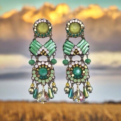 TREBOL crystal earrings