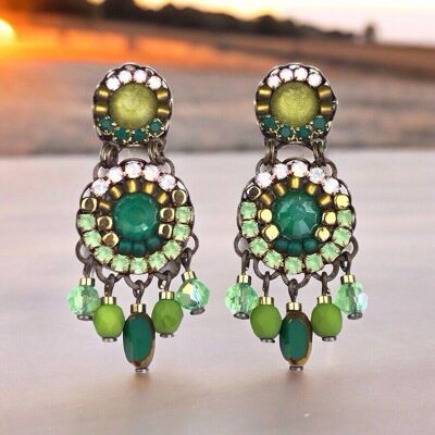 TREBOL crystal earrings