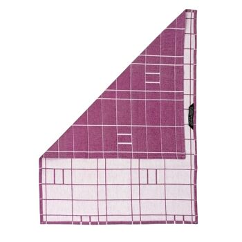 GRID purple tea towel - STRUCTURE capsule collection 2