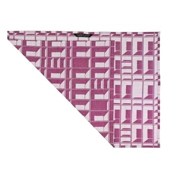 BLOCK WINDOW purple tea towel - STRUCTURE capsule collection 2