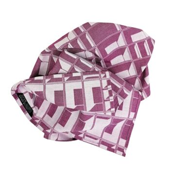 BLOCK WINDOW purple tea towel - STRUCTURE capsule collection 3