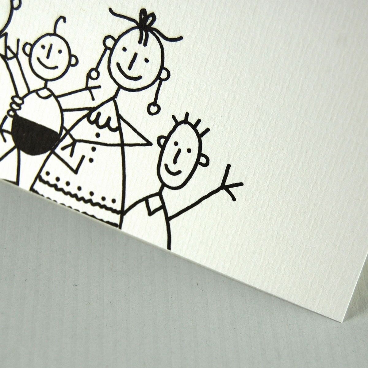 Per il battesimo: divertente biglietto d'auguri con busta gialla