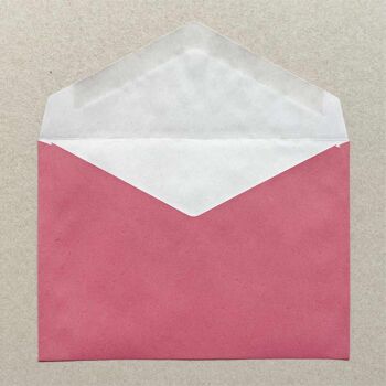 Amor - carte de mariage / carte de félicitations avec une enveloppe rouge recyclée 3