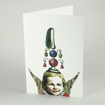 Ange avec décorations de Noël - Carte de Noël avec enveloppe colorée 2