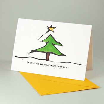 10 cartes de Noël avec enveloppes : Joyeux Noël 1