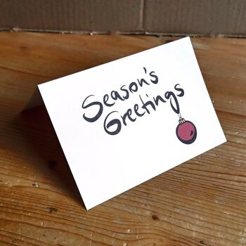 10 cartes de Noël avec enveloppes rouges : Vœux de Noël 2