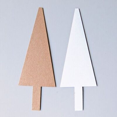 Craft material: 100 cardboard Christmas trees