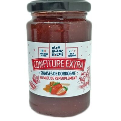 Extra strawberry jam with honey