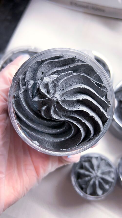 Charcoal Soap Whip - Whipped Soap - Natural Cleanse soap