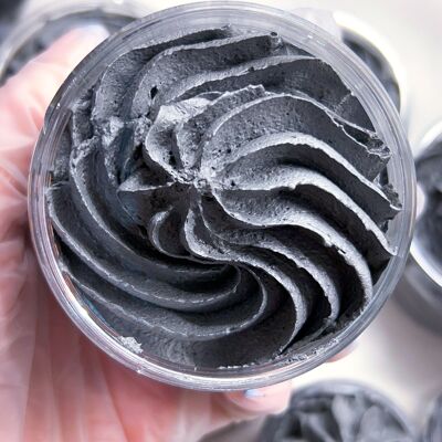 Charcoal Soap Whip - Whipped Soap - Natural Cleanse soap