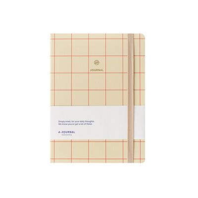 A-Journal Notebook - Checkered Red
