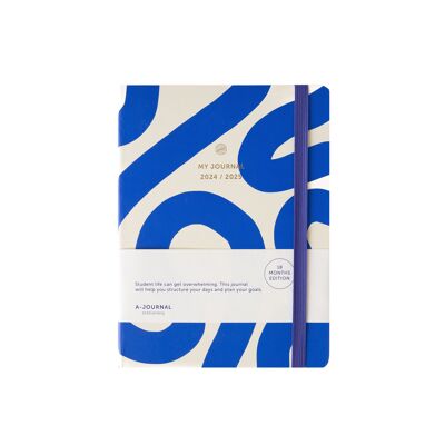 A-Journal 18 Monate Tagebuch 2024/2025 - Flow Blue