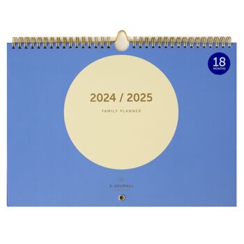 Agenda familial 18 mois A-Journal 2024/2025 - Cercle 1