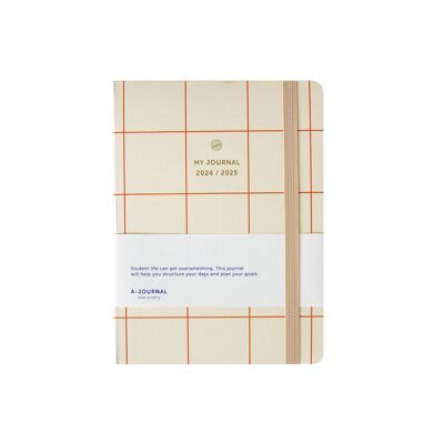 A-Journal School Diary 2024/2025 - Checkered