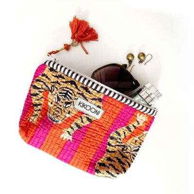 mini bolso hecho a mano "Poppy Tiger"