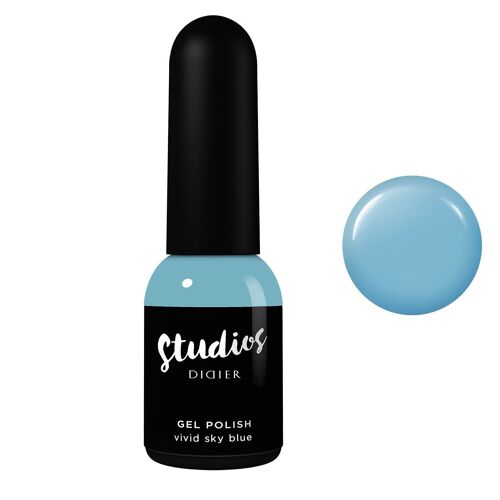 Vernis Gel Studios Didier, Bleu Ciel Vif, 8 ml