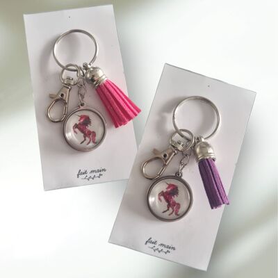 "Unicorn" keychain (pink)