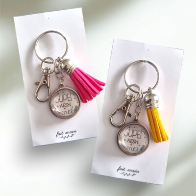 “Super AESH thank you” key ring