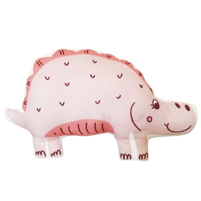 pink stegosaurus cushion -25 x 40