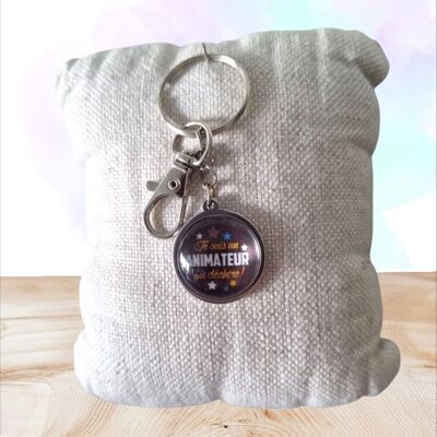 “Ricky Animator” Keychain – Handmade Brown