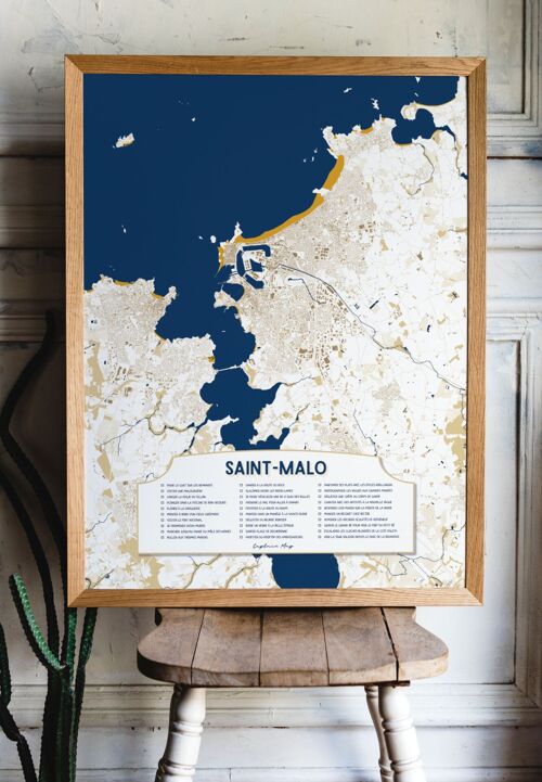 Affiche Saint-Malo - Checkmap