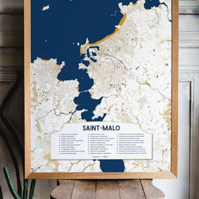 Saint-Malo-Plakat - Checkmap