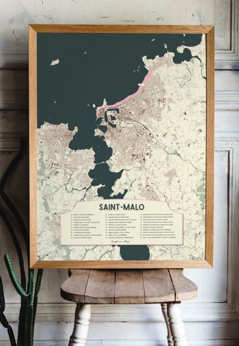 Affiche Saint-Malo - Checkmap 3