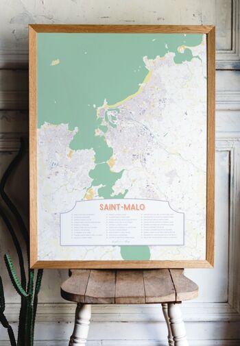 Affiche Saint-Malo - Checkmap 4