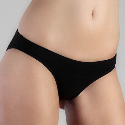 1112-01 | Slip femme sans dentelle - noir